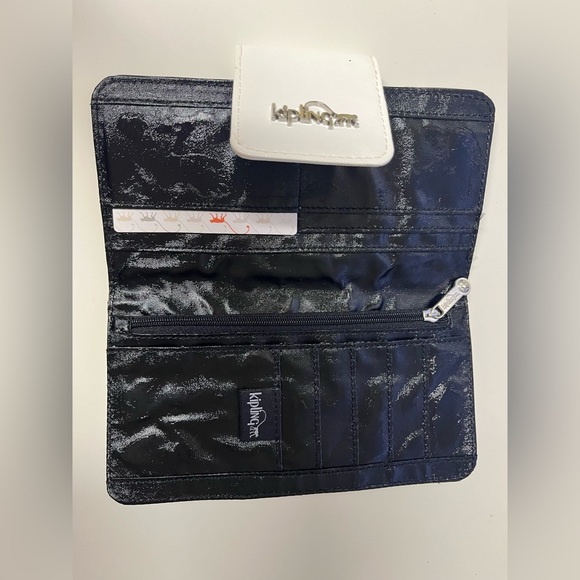 Kipling Women's Black / White Nylon Large Fashion Wallet and Clutch - Picture 3 of 5